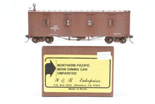 Load image into Gallery viewer, HO Brass W&amp;R Enterprises NP - Northern Pacific MOW Dining Car Pro-Painted &amp; Weathered No. 200073D

