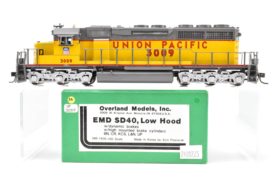 HO Brass OMI - Overland Models Inc. Various Roads EMD SD40 Low Hood, W/Dynamic Brakes, W/Low Mounted Brake Cylinders CP In Union Pacific #3110