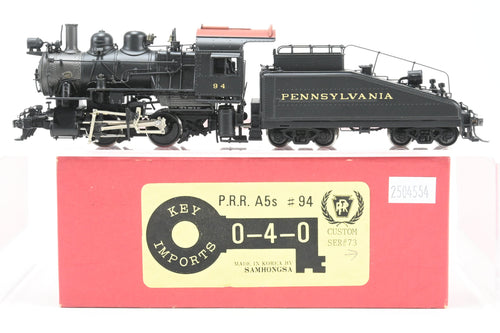 HO Brass Key Imports PRR - Pennsylvania Railroad A-5s 0-4-0 #94 Factory Painted CS #73