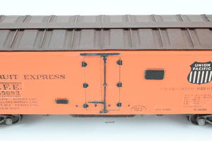 O Brass PSC - Precision Scale Co. PFE - Pacific Fruit Express 40’ Steel Reefer with Wood Roof Walk Circa 1945 CP No. 45682 BAD LETTERING