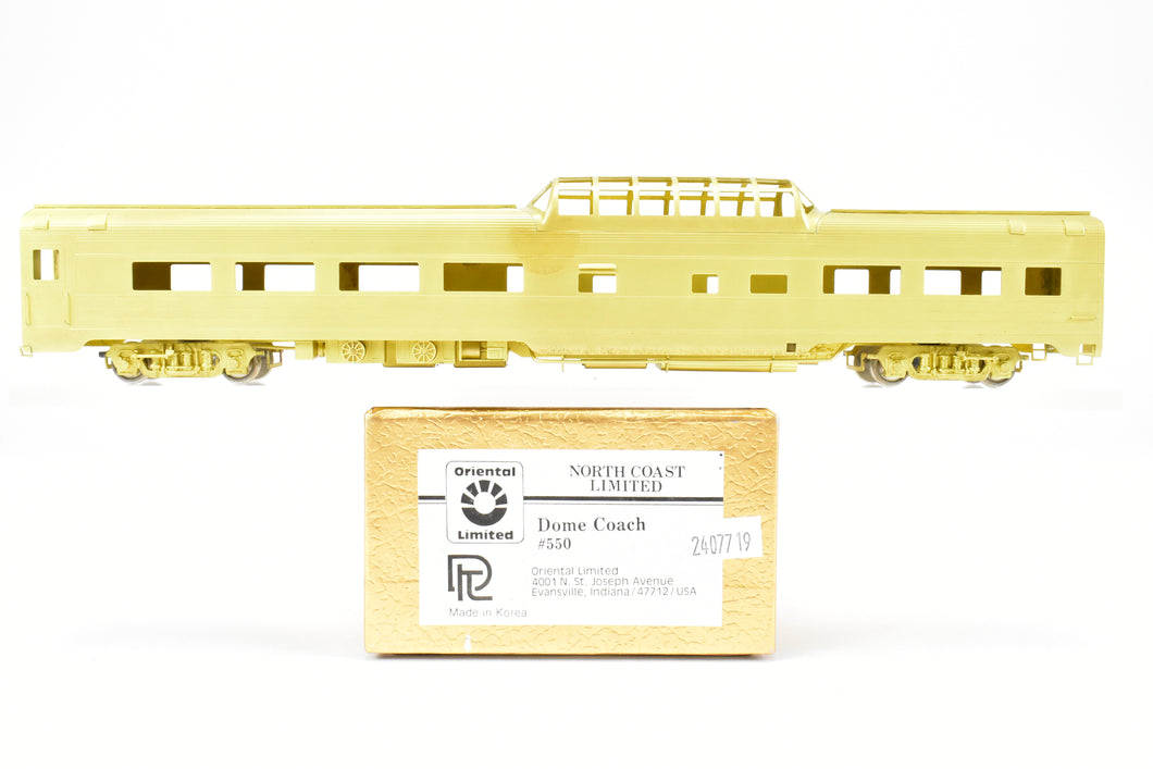 HO Brass Oriental Limited NP - Northern Pacific North Coast Limited Dome Coach #550