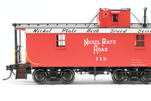 Load image into Gallery viewer, HO Brass DVP - Division Point NKP - Nickel Plate Road Offset Cupola 26' Wood Caboose Factory Painted "Speed Lettering" No. 113 Personal Collection of Jack Vansworth
