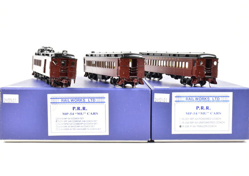 HO Brass Railworks PRR - Pennsylvania Railroad MP-54 3 CAR 
