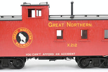 Load image into Gallery viewer, O Brass OMI - Overland Models, Inc. GN - Great Northern 30' Wood Sides Caboose Custom Painted No. X212
