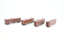 Load image into Gallery viewer, HO Brass W&amp;R Enterprises NP - Northern Pacific MOW 4-Car Set Pro Painted &amp; Weathered
