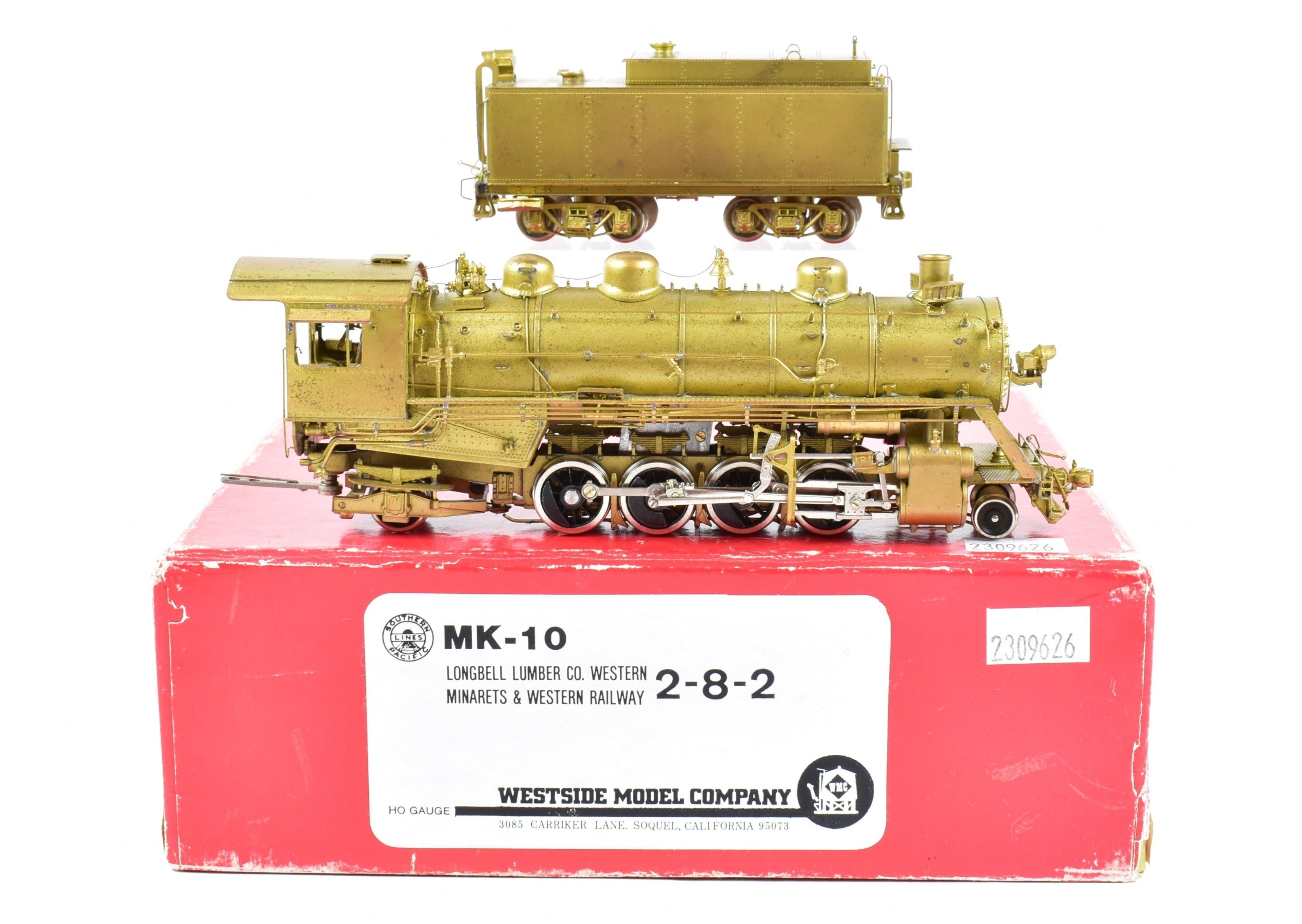 HO Brass Westside Model Co. SP - Southern Pacific 2-8-2 MK-10