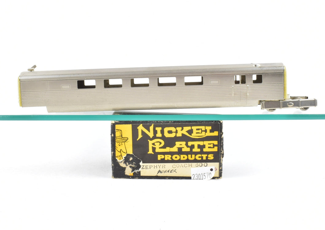 HO Brass NPP - Nickel Plate Products CB&Q - Burlington Route Pioneer Zephyr Add-On Coach No. 500