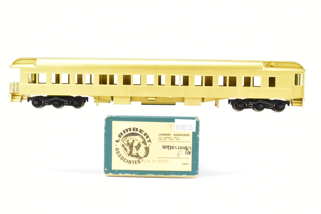 HO Brass Lambert Various Roads Heavyweight 3-2 Observation with Central Valley Trucks