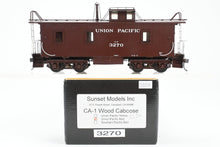 Load image into Gallery viewer, O Brass Sunset Models Third Rail UP - Union Pacific CA-1 Wood Caboose FP in Red No. 3270
