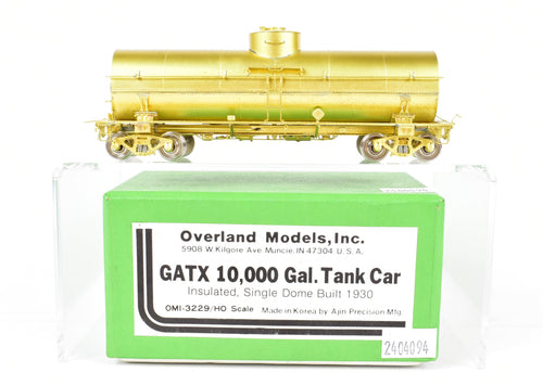 HO Brass OMI - Overland Models, Inc. Various Roads GATX 10,000 Gallon Single Dome Tank Car