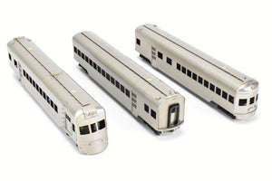 HO Brass S. Soho & Co. IT - Illinois Terminal 3-Unit Streamliner Set Nickel-Silver Plated