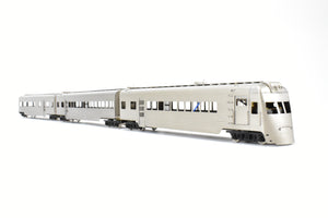 HO Brass S. Soho & Co. IT - Illinois Terminal 3-Unit Streamliner Set Nickel-Silver Plated