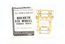 Load image into Gallery viewer, HO Brass OMI - Overland Models, Inc. Various Roads Buckeye Six-Wheel Tender Trucks Plain Journal Bearing Version

