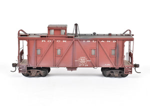 HO Brass OMI - Overland Models, Inc. CRI&P - Rock Island Wood Caboose #17719