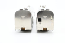 Load image into Gallery viewer, HO Brass Oriental Limited CB&amp;Q - Burlington Route EMC EA/EB Silver King and Silver Queen Set Plated
