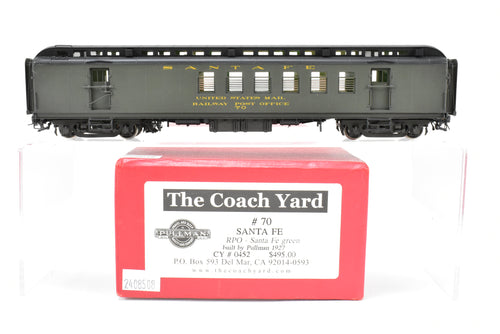 HO Brass TCY - The Coach Yard ATSF - Santa Fe Heavyweight RPO FP #70