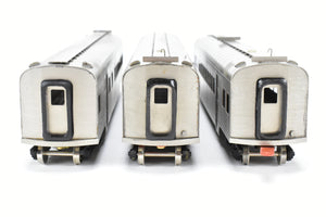 HO Brass S. Soho & Co. IT - Illinois Terminal 3-Unit Streamliner Set Nickel-Silver Plated