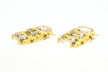 Load image into Gallery viewer, HO Brass OMI - Overland Models, Inc. Various Roads Buckeye Six-Wheel Tender Trucks Plain Journal Bearing Version MULTIPLE PAIRS AVAILABLE
