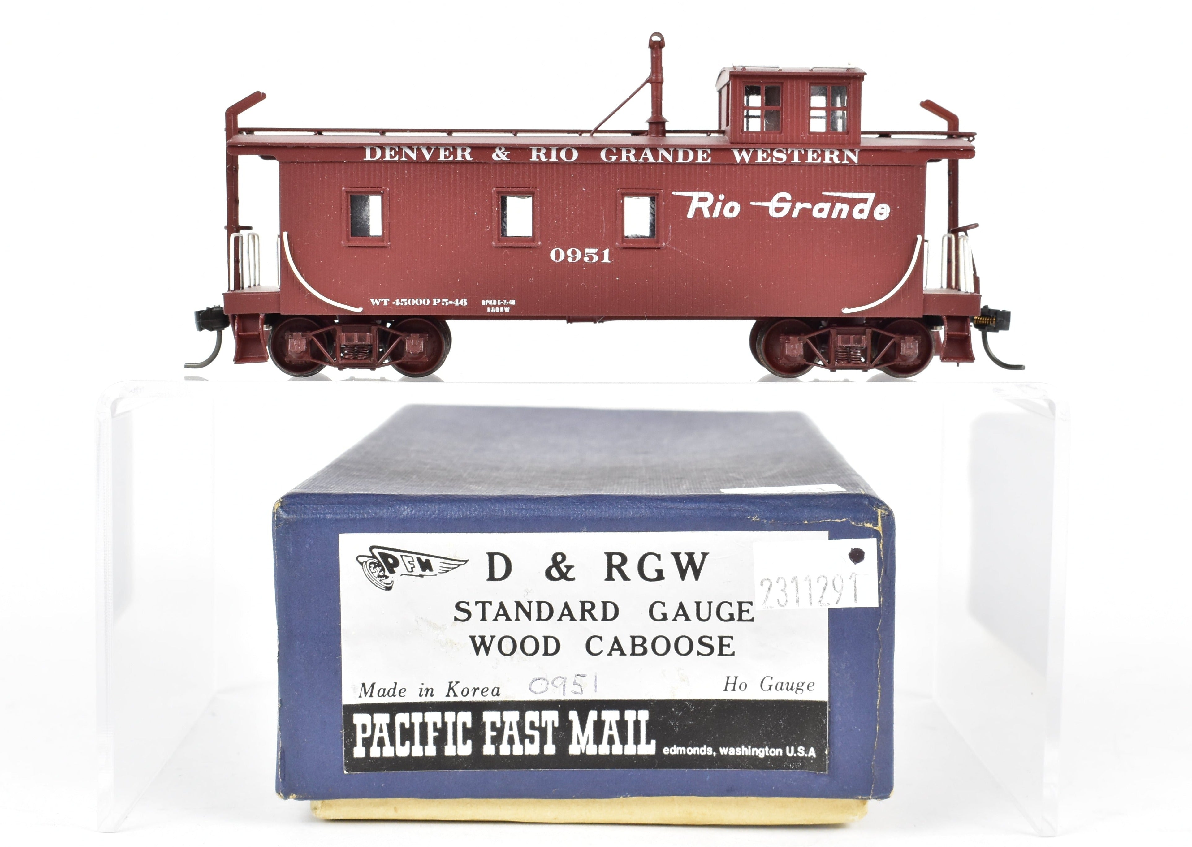 PFM  Sn3  D&RGW SHORT CABOOSE 完成品 On3 D&RGW/RGS Short Caboose Kit - San Juan Car Company