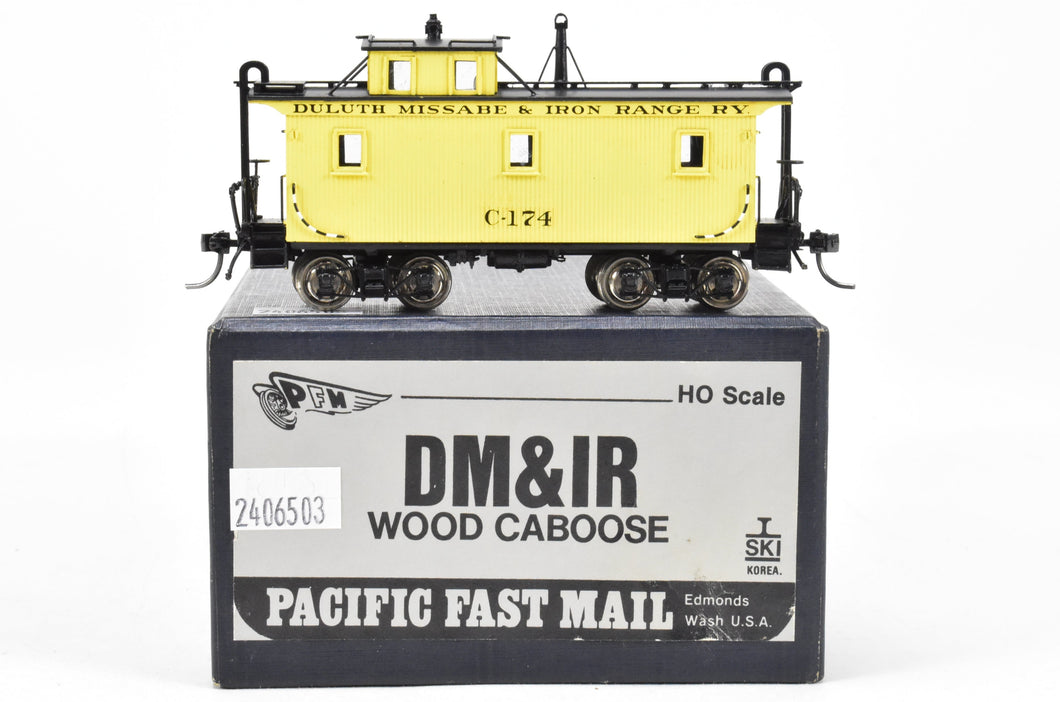 HO Brass PFM - SKI DM&IR - Duluth Missabe & Iron Range Wood Caboose FP No. C-174