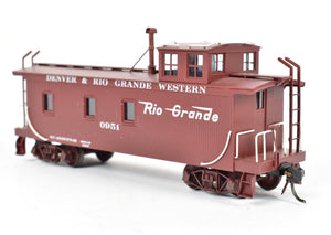 HO Brass PFM - Pacific Fast Mail D&RGW - Denver & Rio Grande Western Wood Caboose No. 0951 CP