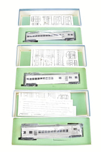 HO Brass S. Soho & Co. IT - Illinois Terminal 3-Unit Streamliner Set Nickel-Silver Plated