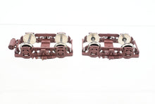 Load image into Gallery viewer, HO Brass PSC - Precision Scale Co. MILW - Milwaukee Road Pre-War Passenger Trucks Factory Painted Maroon MULTIPLE PAIRS AVAILABLE
