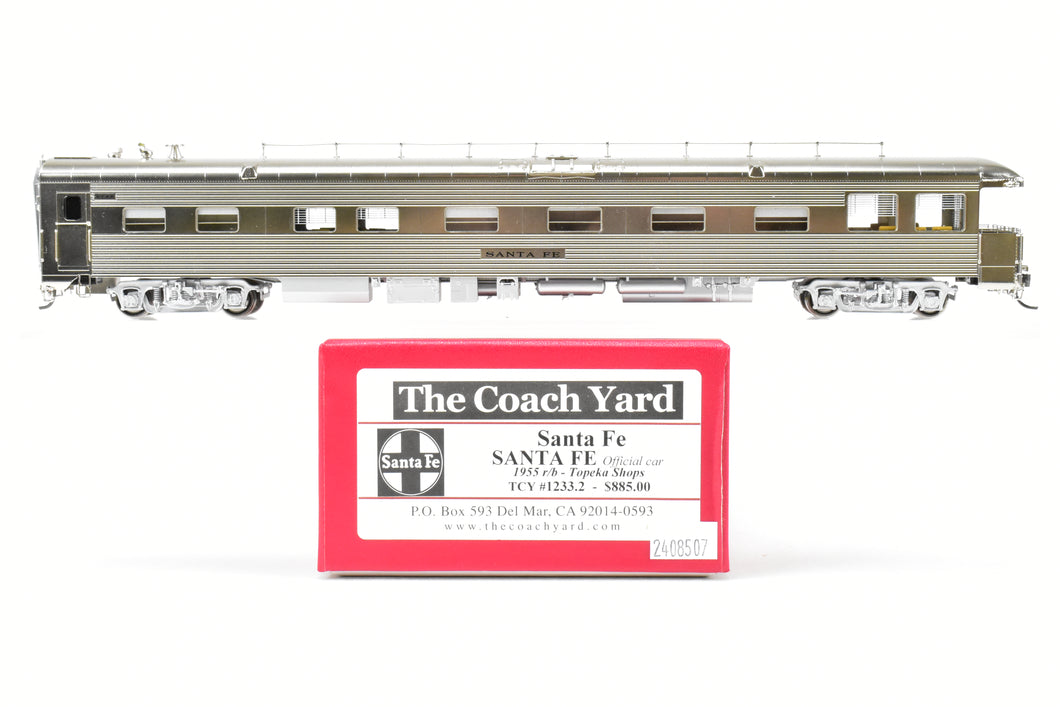 HO Brass TCY - The Coach Yard ATSF - Santa Fe Business Car 