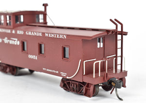 HO Brass PFM - Pacific Fast Mail D&RGW - Denver & Rio Grande Western Wood Caboose No. 0951 CP