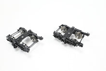 Load image into Gallery viewer, HO Brass Railway Classics MILW - Milwaukee Road Nystrom 7' Wheelbase Trucks 1947-55 Era FP Black MULTIPLE PAIRS AVAILABLE
