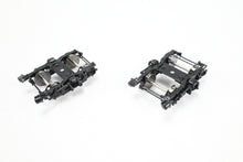 Load image into Gallery viewer, HO Brass Railway Classics MILW - Milwaukee Road Nystrom 7' Wheelbase Trucks 1947-55 Era FP Black MULTIPLE PAIRS AVAILABLE
