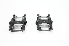 Load image into Gallery viewer, HO Brass Railway Classics MILW - Milwaukee Road Nystrom 7' Wheelbase Trucks 1947-55 Era FP Black MULTIPLE PAIRS AVAILABLE
