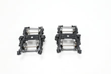 Load image into Gallery viewer, HO Brass Railway Classics MILW - Milwaukee Road Nystrom 7' Wheelbase Trucks 1947-55 Era FP Black MULTIPLE PAIRS AVAILABLE
