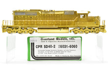 Load image into Gallery viewer, HO Brass OMI - Overland Models Inc. CPR- Canadian Pacific Railway EMD SD-40-2 #6031-6060 w/Extended Range Dynamic Brakes
