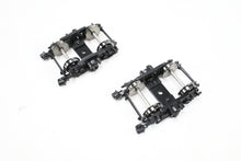 Load image into Gallery viewer, HO Brass Railway Classics MILW - Milwaukee Road Nystrom 7' Wheelbase Trucks 1947-55 Era FP Black MULTIPLE PAIRS AVAILABLE
