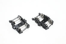 Load image into Gallery viewer, HO Brass Railway Classics MILW - Milwaukee Road Nystrom 7' Wheelbase Trucks 1947-55 Era FP Black MULTIPLE PAIRS AVAILABLE
