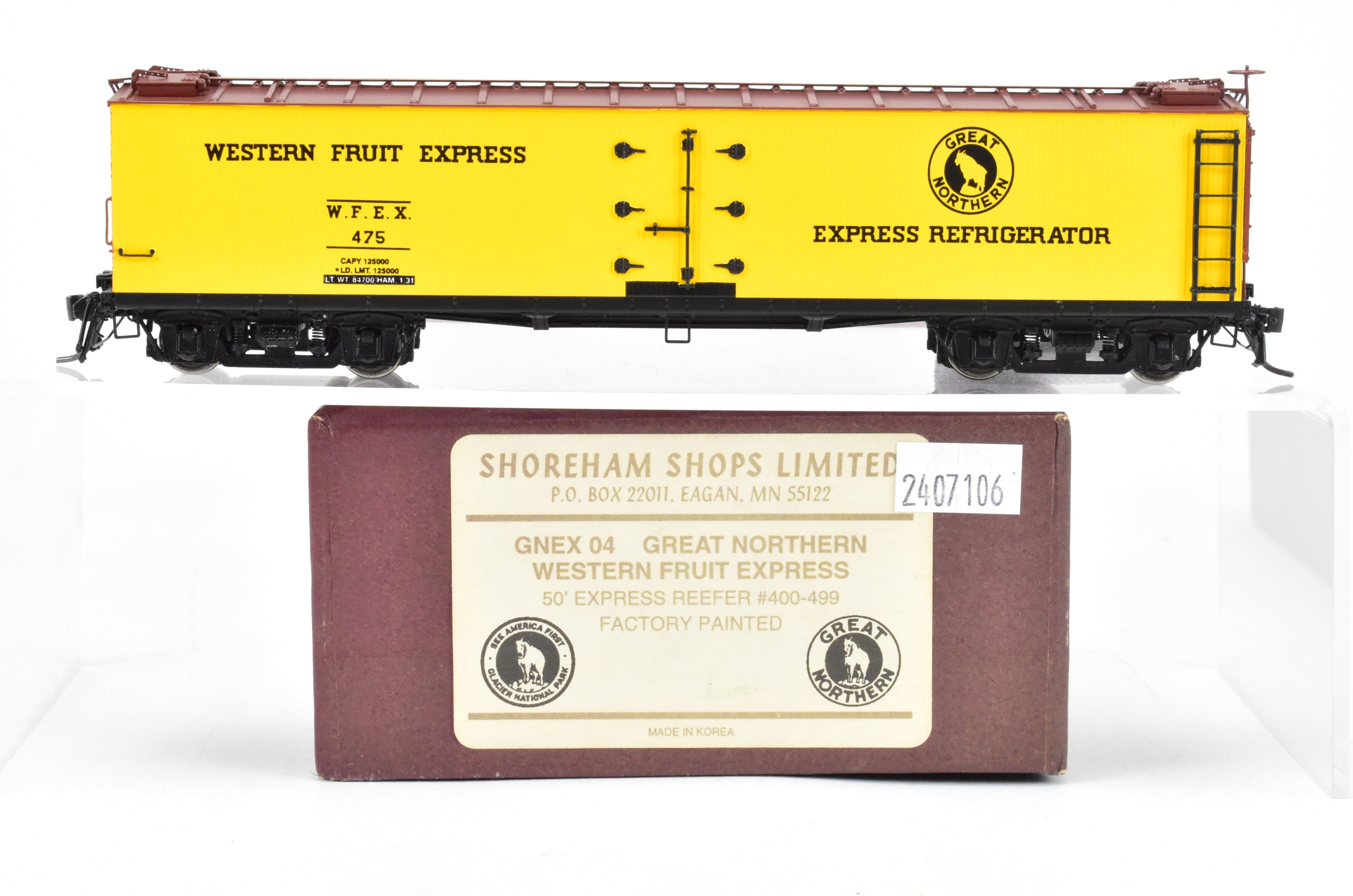 G-SCALE BURLINGTON NORTHERN Western Fruit retailer Express WFBX #71924