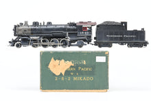 Load image into Gallery viewer, HO Brass NWSL - NorthWest Short Line NP - Northern Pacific W-3 2-8-2 Mikado Custom Painted and Weathered No. 1840
