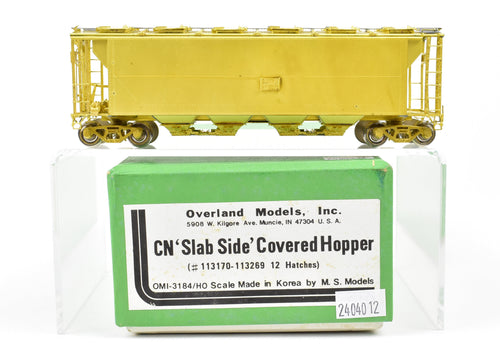 HO Brass OMI - Overland Models, Inc. CNR - Canadian National Railway Slab Side Covered Hopper 12 Hatches