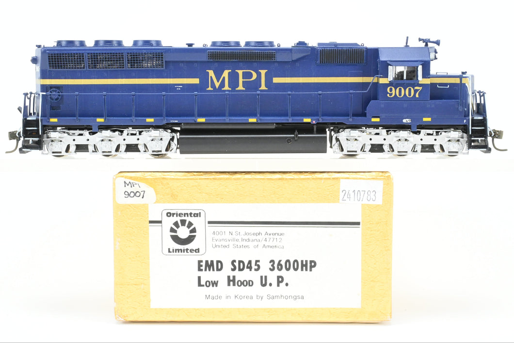 HO Brass Oriental Limited MPI - Motive Power International EMD SD45 3600 HP Low Hood U. P. Custom Painted No. 9007