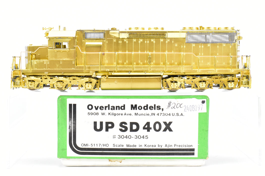 HO Brass OMI - Overland Models Inc. UP - Union Pacific EMD SD40X Nos. 3040-3045 W/Flared Radiators