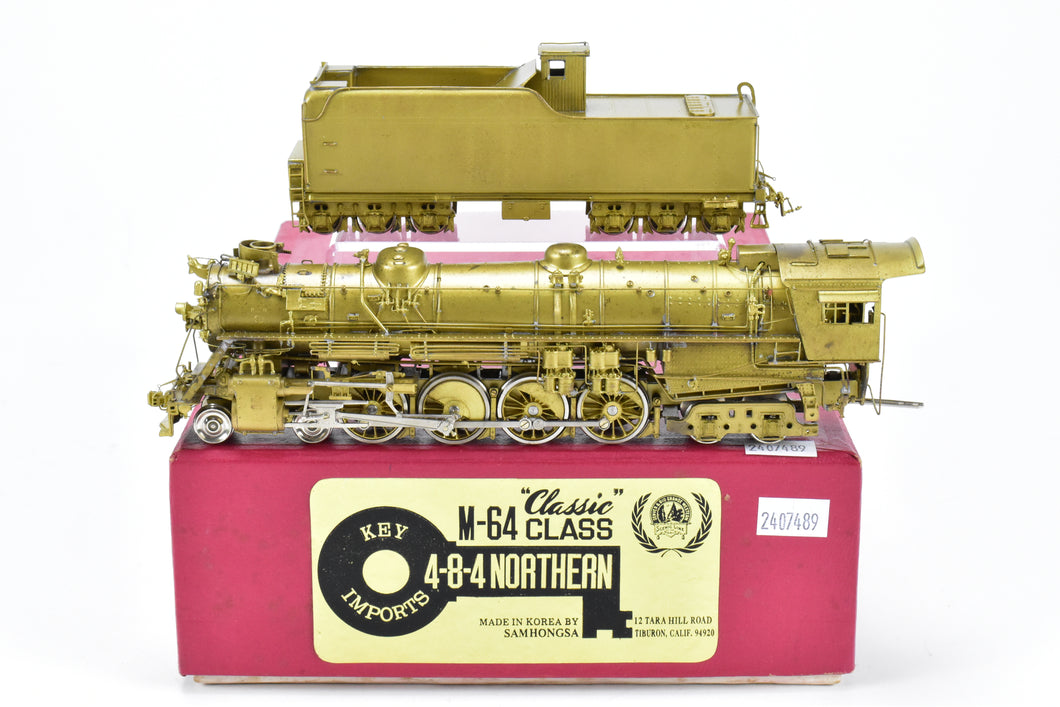 HO Brass Key Imports D&RGW - Denver & Rio Grande Western M-64 4-8-4 Northern