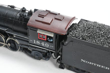Load image into Gallery viewer, HO Brass NWSL - NorthWest Short Line NP - Northern Pacific W-5 2-8-2 Mikado Custom Painted and Weathered No. 1840 w/Can Motor &amp; Backhead

