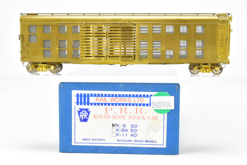 HO Brass Railworks PRR - Pennsylvania Railroad K-9 Round Roof Stock Car
