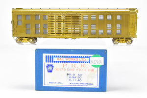 HO Brass Railworks PRR - Pennsylvania Railroad K-9 Round Roof Stock Car
