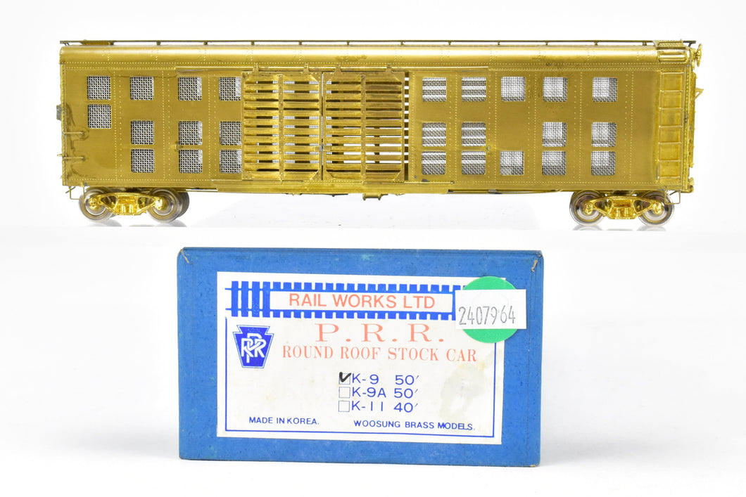 HO Brass Railworks PRR - Pennsylvania Railroad K-9 Round Roof Stock Car