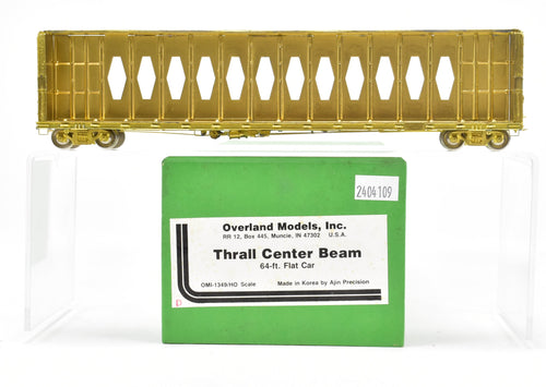 HO Brass OMI - Overland Models, Inc. Various Roads Thrall Center Beam 64-Foot Flat Car