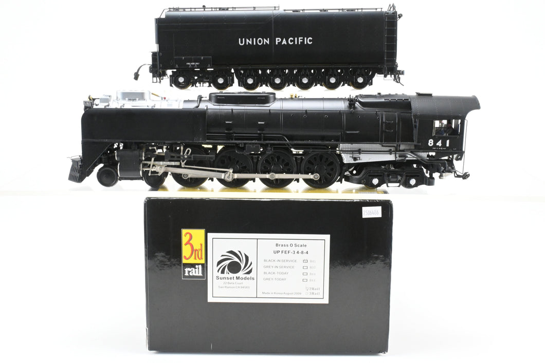 O Brass Sunset Models Third Rail UP - Union Pacific FEF-3 Class 4-8-4 Factory Painted No. 841