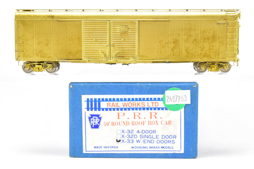 HO Brass Railworks P.R.R. - Pennsylvania Railroad X-33 50' Round Roof Box Car W/End Doors