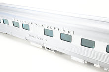 Load image into Gallery viewer, O Atlas “O" CB&amp;Q/D&amp;RGW/WP California Zephyr 10-6 Sleeping Car WP - Western Pacific “Silver Surf”
